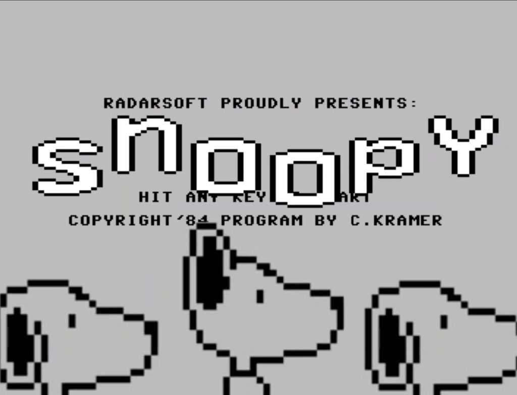 snoopybb 1024x783 - Snoopy (C64, 1984)